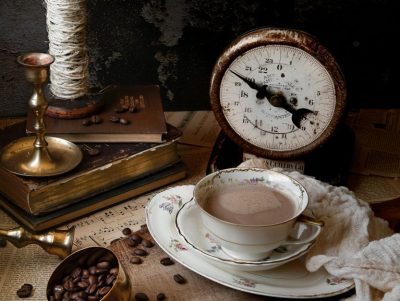 Antique Coffee Instruments and machines with coffee